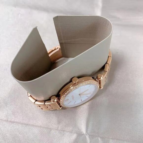 Fossil BQ3497 Tillie Three-Hand Rose Gold-Tone Stainless Steel Watch - Picture 4 of 5